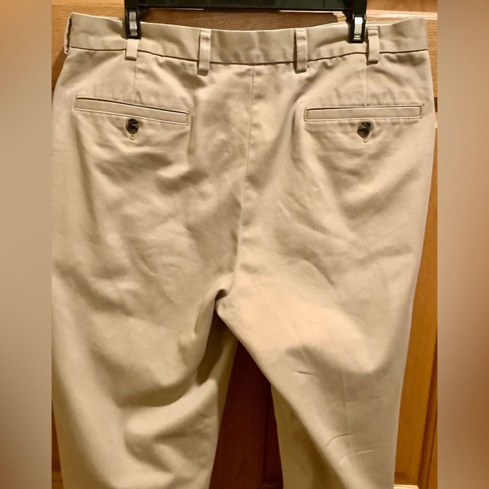 Men’s Brooks Brothers Advantage Tan Chinos Size 34x34 - Picture 2 of 8